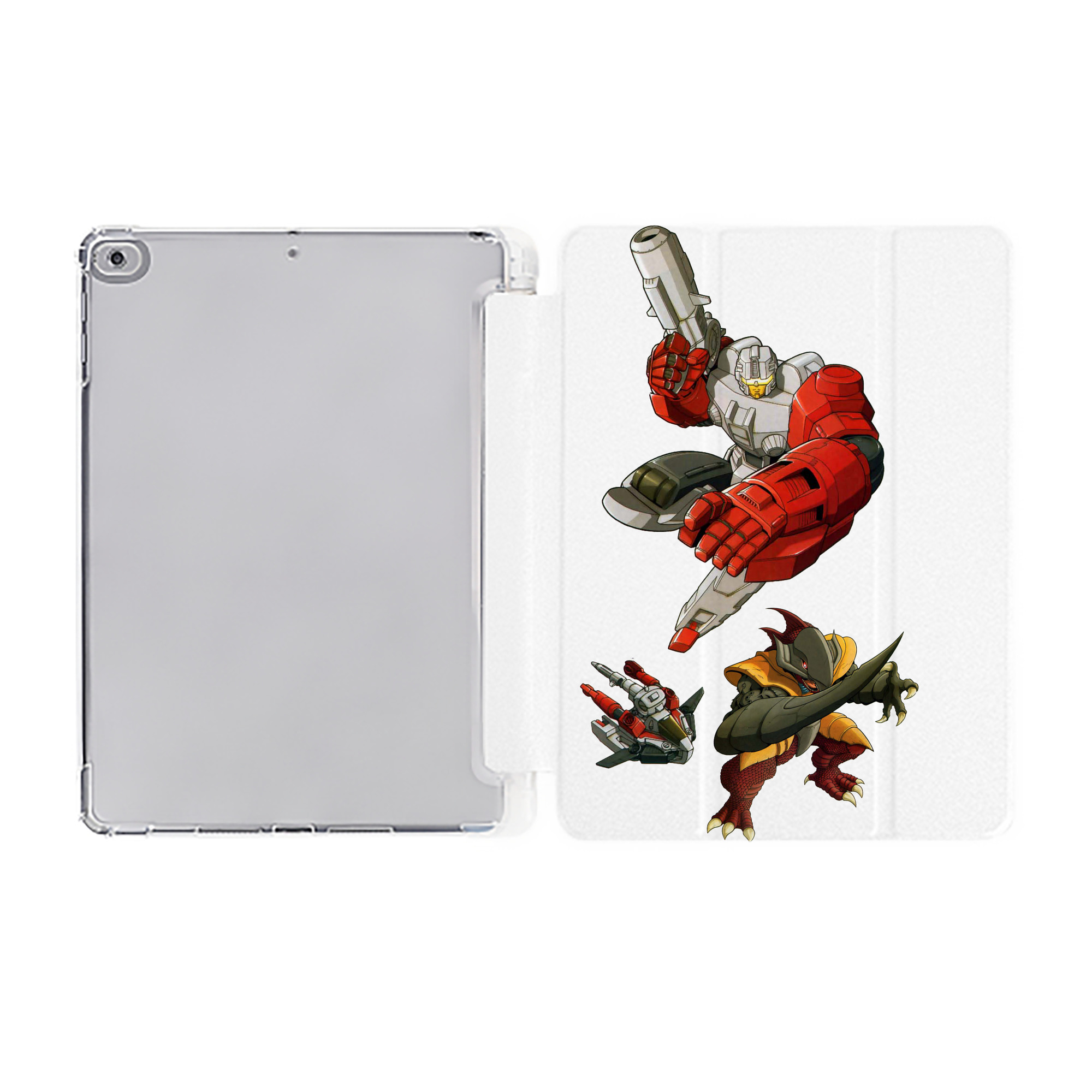 （画像用）  IPad ケース ペン収納付き 三つ折りスタンド PUレザー×シリコン 対応機種9.5/10.5/10.9インチ